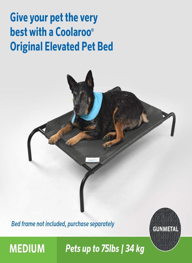 Coolaroo Original Pet Bed Replacement Cover - Gunmetal - Medium (35" x 25.5") - Image 4